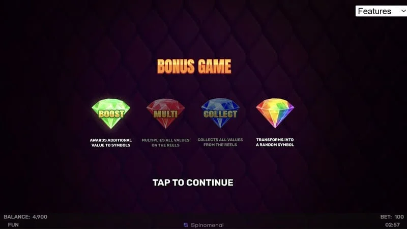 Bonusová hra 3 Sparking Crowns